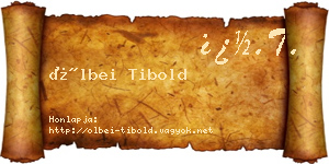 Ölbei Tibold névjegykártya